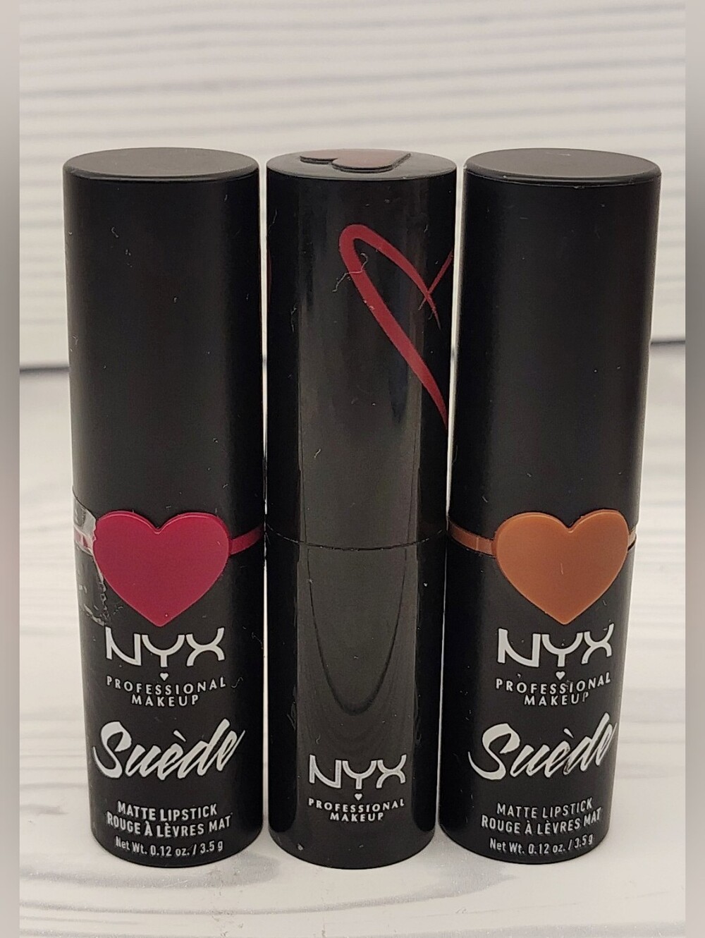 NYX Suede Matte Lipstick Trio Makeup New!